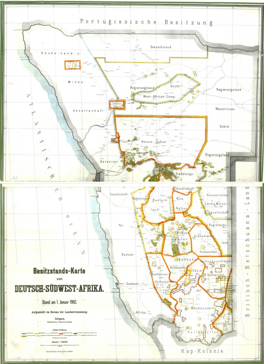 Cadastral map of South West Africa 2